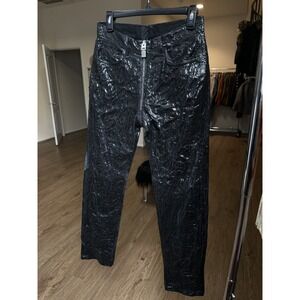 Givenchy $1,500 Paint crackled integral zip denim